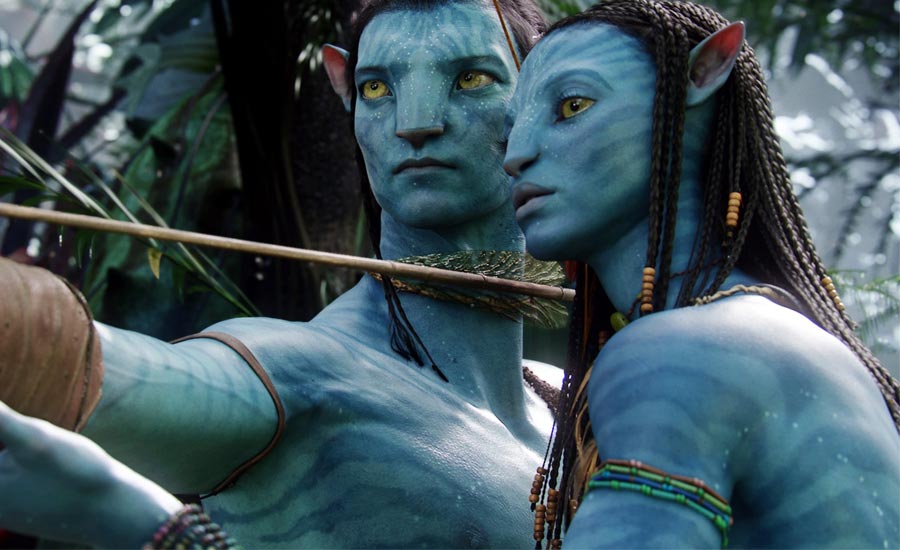 Avatar kouzelna planeta fantazie modri lide 