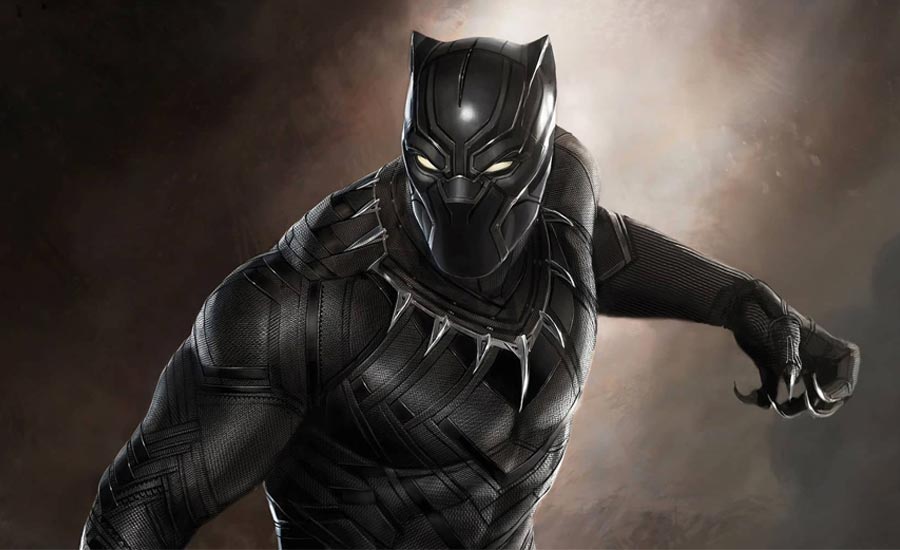 Cerny Panter Black Panther scifi marvel film wakanda bojovnik 