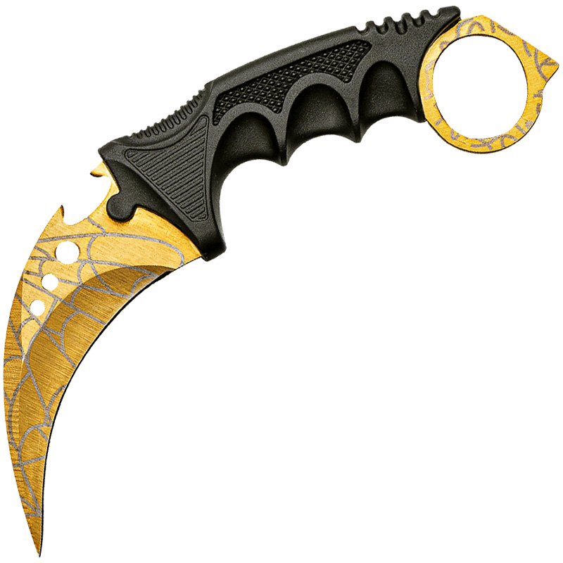 Karambit CS2 Crimson Web Gold
