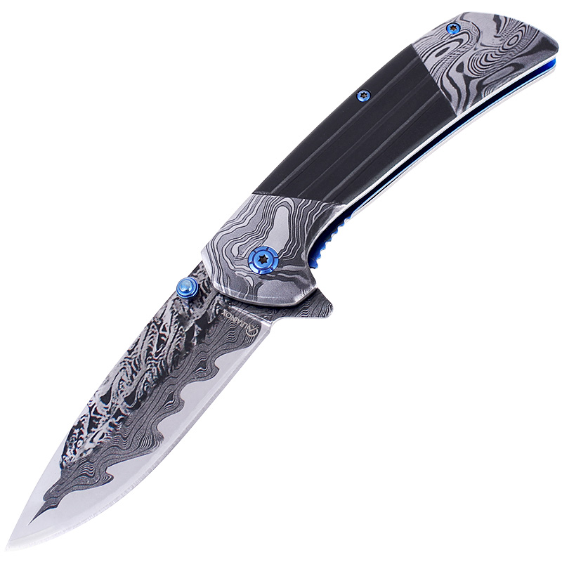 Kapesní nůž Albainox Damask BlackBlue