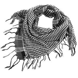 Šátek arafat černobílá