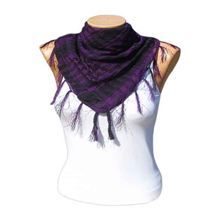 Šátek arafat fialová barva