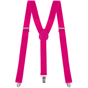 Šle na kalhoty dámské tmavě růžové