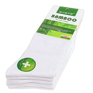 Pánské bílé ponožky 5 párů Bambus Aura.via