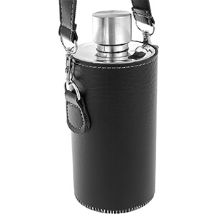 Láhev na alkohol v pouzdře 0,4L