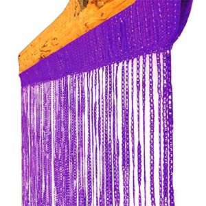 Šňůrková záclona Curtain fialová