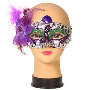 Škraboška fialová Karnevalová maska