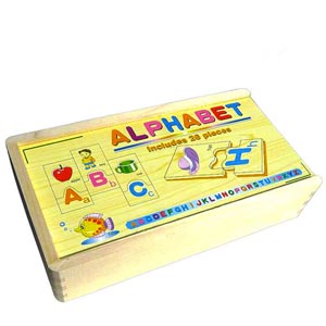 Puzzle dřevěné ALPHABET anglická abeceda