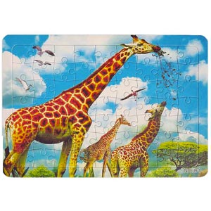 Puzzle Žirafa 37x26 cm 63 ks