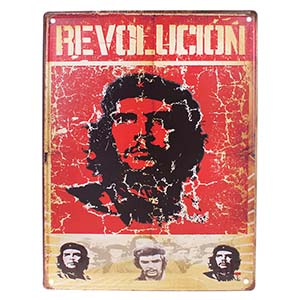Kovová Tabule Che Guevara Revolucion 40x30cm