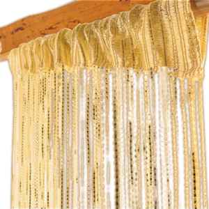 Šnúrková záclona Curtain 100x200 cm zlatá