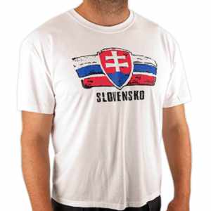 Tričko Slovensko slovenský znak bílé