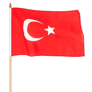 Turecko vlajka 45x30cm