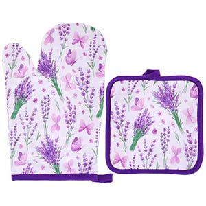 Chňapka do kuchyně s podložkou Lavender