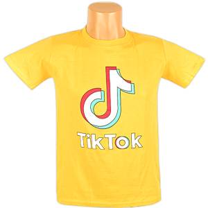 Dětské tričko TikTok žluté