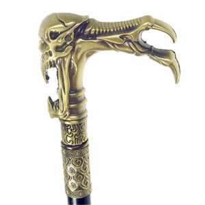 Vycházková hůl s mečem Lebka ďábla