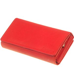 Kožená peněženka dámská červená Loranzo No.432