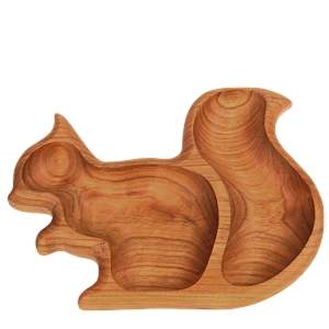 Dřevěná miska veverka