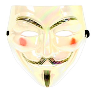Anonymous maska Vendeta Duhová bílá