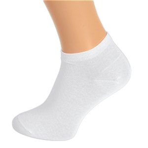 Dámské bavlněné ponožky kotníkové bílé 3 páry
