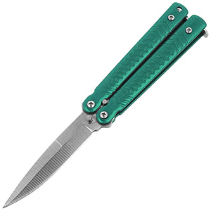 Motýlek nůž 16cm mini Albainox zelený