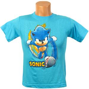 Dětské triko Sonic bleděmodré