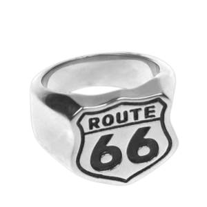 Prsten z chirurgické oceli Route 66