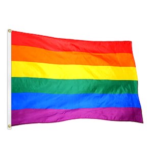 Duhová vlajka LGBT velká 150x90cm