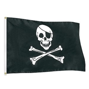 Pirátská vlajka velká 150x90cm