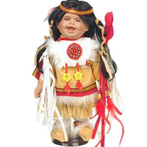 Porcelánová panenka indiánka Istas