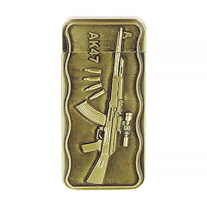 Zapalovač AK47 zlatá patina