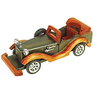 Dřevěný model auta cabriolet 24cm