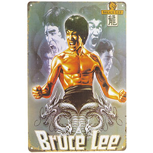 Plechová cedule Bruce Lee 20x30cm