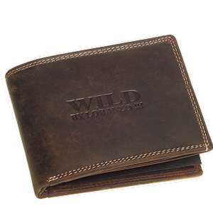 Kožená peněženka WILD fa. tmavohnědá