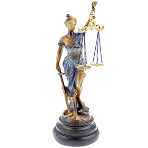 Socha spravedlnosti Justitia 33cm