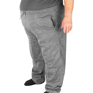 Tepláky nadměrná velikost 7XL-9XL pánske šedé