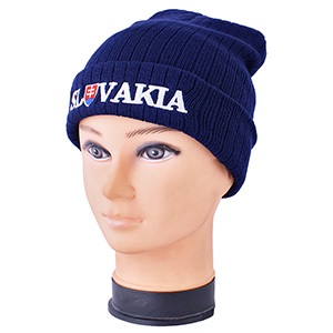 Pletená čepice Slovakia Modrá