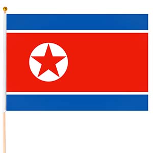 Severní Korea vlajka malá