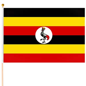Uganda vlajka malá