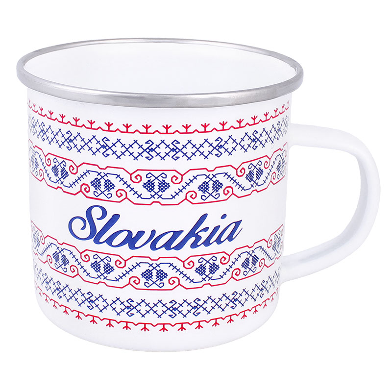 Smaltovaný hrnek Slovenský motiv 300ml