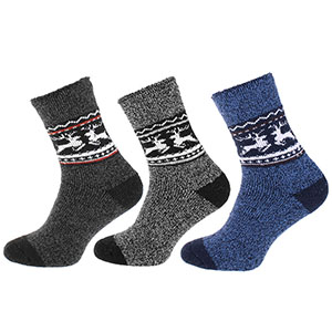 Pánské ovčí ponožky Alpaca Norský vzor Sob