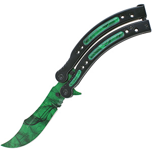 Nůž Motýlek Emerald s pouzdrem