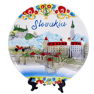 Porcelánový talíř Slovakia 3D 15cm