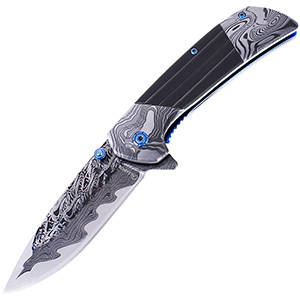Kapesní nůž Albainox Damask BlackBlue