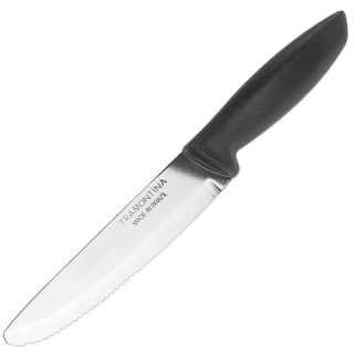 Steakový nůž Tramontina 24cm černý
